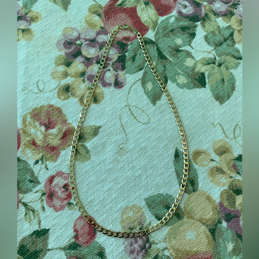 Gold plated chain necklace